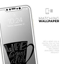 Life Begins After Coffee  - Protective Skin Wrap & Decal – Compatible with iPhone SE to iPhone 17 Pro Max (All Models)