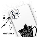 Life Begins After Coffee  - Protective Skin Wrap & Decal – Compatible with iPhone SE to iPhone 17 Pro Max (All Models)
