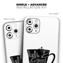 Life Begins After Coffee  - Protective Skin Wrap & Decal – Compatible with iPhone SE to iPhone 17 Pro Max (All Models)