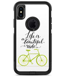 Life is a Beautiful Ride - iPhone X OtterBox Case & Skin Kits