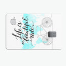 Life is a Beautiful Ride v2 - Premium Protective Decal Skin-Kit for the Apple Credit Card