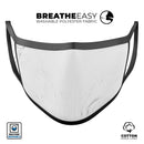 Light 19 Textured Marble - Made in USA Mouth Cover Unisex Anti-Dust Cotton Blend Reusable & Washable Face Mask with Adjustable Sizing for Adult or Child