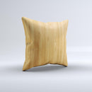 Light Bamboo Wood Ink-Fuzed Decorative Throw Pillow