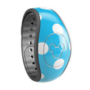 Light Blue & White Polka Dot (Converted) - Decal Skin Wrap Kit for the Disney Magic Band