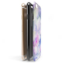 Light Blue 3123 Absorbed Watercolor Texture iPhone 6/6s or 6/6s Plus 2-Piece Hybrid INK-Fuzed Case