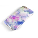 Light Blue 3123 Absorbed Watercolor Texture iPhone 6/6s or 6/6s Plus 2-Piece Hybrid INK-Fuzed Case
