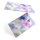 Light Blue 3123 Absorbed Watercolor Texture - Premium Protective Decal Skin-Kit for the Apple Credit Card