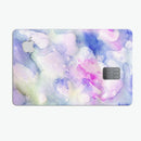 Light Blue 3123 Absorbed Watercolor Texture - Premium Protective Decal Skin-Kit for the Apple Credit Card