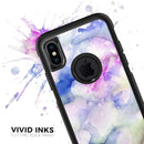 Light Blue 3123 Absorbed Watercolor Texture - Skin Kit for the iPhone OtterBox Cases