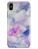 Light Blue 3123 Absorbed Watercolor Texture - iPhone X Clipit Case