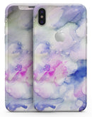 Light Blue 3123 Absorbed Watercolor Texture - iPhone X Skin-Kit