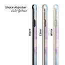 Light Blue 3 Absorbed Watercolor Texture iPhone 6/6s or 6/6s Plus 2-Piece Hybrid INK-Fuzed Case