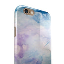 Light Blue 3 Absorbed Watercolor Texture iPhone 6/6s or 6/6s Plus 2-Piece Hybrid INK-Fuzed Case