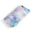 Light Blue 3 Absorbed Watercolor Texture iPhone 6/6s or 6/6s Plus 2-Piece Hybrid INK-Fuzed Case
