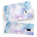 Light Blue 3 Absorbed Watercolor Texture - Premium Protective Decal Skin-Kit for the Apple Credit Card