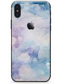Light Blue 3 Absorbed Watercolor Texture - iPhone X Skin-Kit