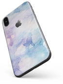 Light Blue 3 Absorbed Watercolor Texture - iPhone X Skin-Kit