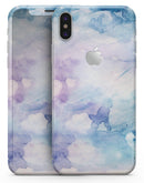 Light Blue 3 Absorbed Watercolor Texture - iPhone X Skin-Kit
