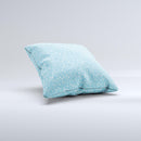 Light Blue Blossum Twigs Ink-Fuzed Decorative Throw Pillow