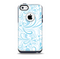 Light Blue Droplet Sprout Pattern Skin for the iPhone 5c OtterBox Commuter Case
