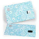 Light Blue Paisley Floral - Premium Protective Decal Skin-Kit for the Apple Credit Card