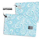 Light Blue Paisley Floral - Premium Protective Decal Skin-Kit for the Apple Credit Card