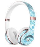 Light Blue Paisley Floral Full-Body Skin Kit for the Beats by Dre Solo 3 Wireless Headphones