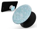 Light Blue Paisley Floral - Skin Kit for PopSockets and other Smartphone Extendable Grips & Stands