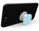 Light Blue Paisley Floral - Skin Kit for PopSockets and other Smartphone Extendable Grips & Stands