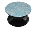 Light Blue Paisley Floral - Skin Kit for PopSockets and other Smartphone Extendable Grips & Stands
