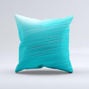 Light Blue Slanted Streaks ink-Fuzed Decorative Throw Pillow