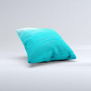Light Blue Slanted Streaks ink-Fuzed Decorative Throw Pillow