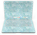 Light Blue Watercolor Quatrefoil - MacBook Air Skin Kit