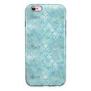 Light Blue Watercolor Quatrefoil iPhone 6/6s or 6/6s Plus 2-Piece Hybrid INK-Fuzed Case