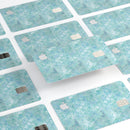 Light Blue Watercolor Quatrefoil - Premium Protective Decal Skin-Kit for the Apple Credit Card