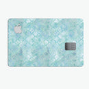 Light Blue Watercolor Quatrefoil - Premium Protective Decal Skin-Kit for the Apple Credit Card