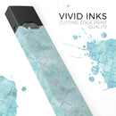 Light Blue Watercolor Quatrefoil - Premium Decal Protective Skin-Wrap Sticker compatible with the Juul Labs vaping device