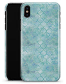 Light Blue Watercolor Quatrefoil - iPhone X Clipit Case
