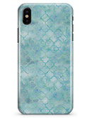 Light Blue Watercolor Quatrefoil - iPhone X Clipit Case