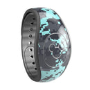 Light Blue and Gray Digital Camouflage - Decal Skin Wrap Kit for the Disney Magic Band