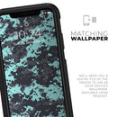 Light Blue and Gray Digital Camouflage - Skin Kit for the iPhone OtterBox Cases