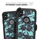 Light Blue and Gray Digital Camouflage - Skin Kit for the iPhone OtterBox Cases