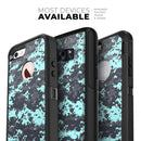 Light Blue and Gray Digital Camouflage - Skin Kit for the iPhone OtterBox Cases