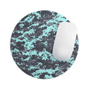 Light Blue and Gray Digital Camouflage// WaterProof Rubber Foam Backed Anti-Slip Mouse Pad for Home Work Office or Gaming Computer Desk