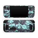 Light Blue and Gray Digital Camouflage // Vinyl Skin Wrap for Steam Deck OLED & Steam Deck (LCD) — Soft Matte or Ultra Gloss