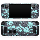 Light Blue and Gray Digital Camouflage // Vinyl Skin Wrap for Steam Deck OLED & Steam Deck (LCD) — Soft Matte or Ultra Gloss