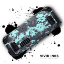 Light Blue and Gray Digital Camouflage // Vinyl Skin Wrap for Steam Deck OLED & Steam Deck (LCD) — Soft Matte or Ultra Gloss