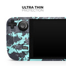 Light Blue and Gray Digital Camouflage // Vinyl Skin Wrap for Steam Deck OLED & Steam Deck (LCD) — Soft Matte or Ultra Gloss