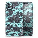Light Blue and Gray Digital Camouflage  - Protective Skin Wrap & Decal – Compatible with iPhone SE to iPhone 17 Pro Max (All Models)