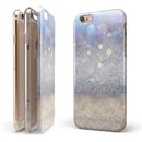 Light Blue and Tan Unfocused Orbs of Light iPhone 6/6s or 6/6s Plus 2-Piece Hybrid INK-Fuzed Case